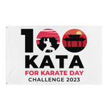 Load image into Gallery viewer, 2023 100 Karate Kata Challenge Event Flag
