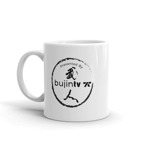 BujinTV Exclusive white glossy mug