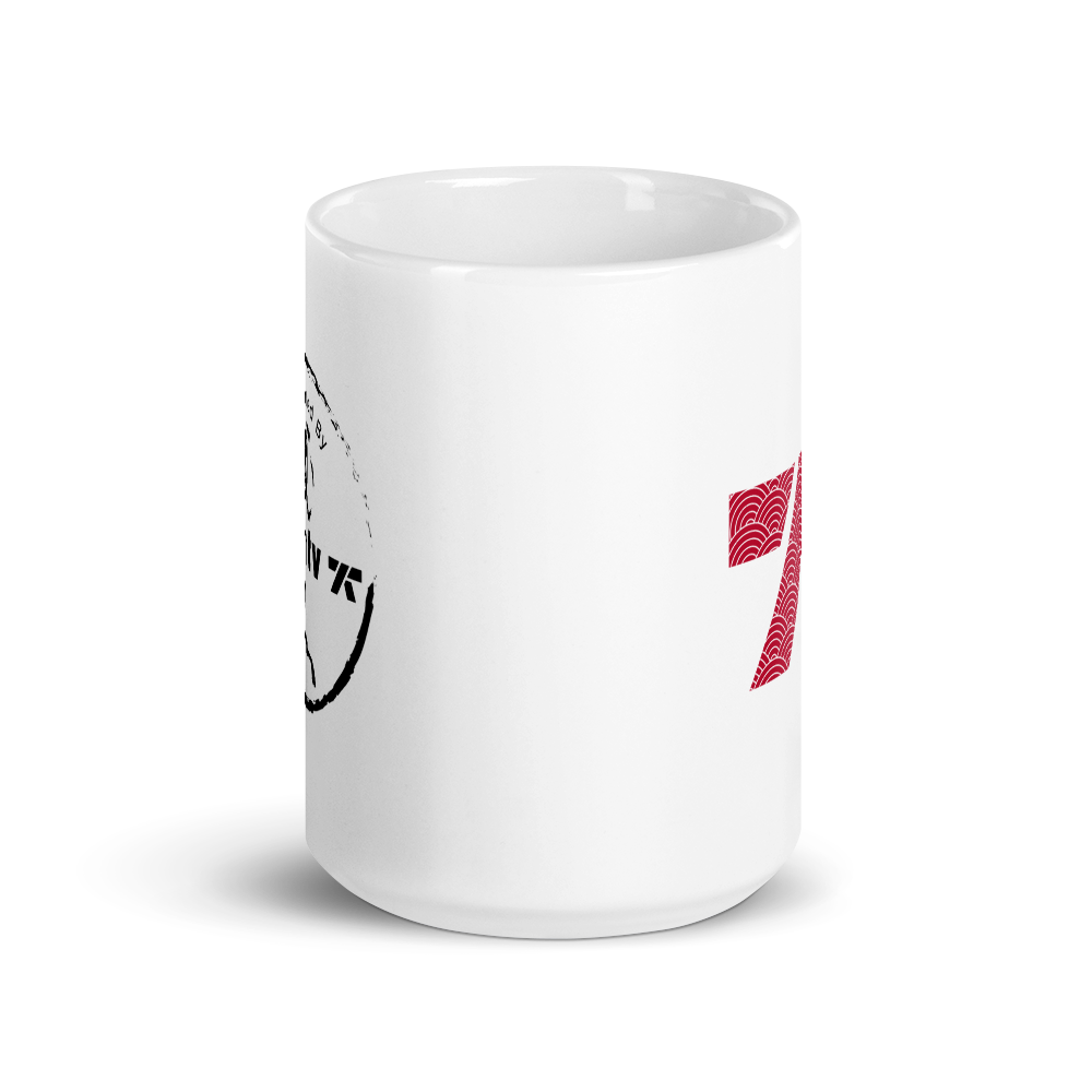 BujinTV Exclusive white glossy mug
